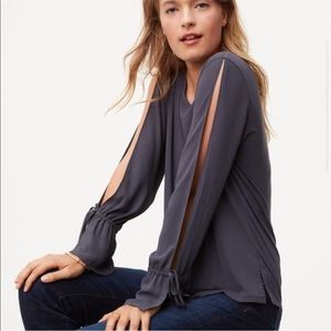LOFT Open Sleeve Blouse